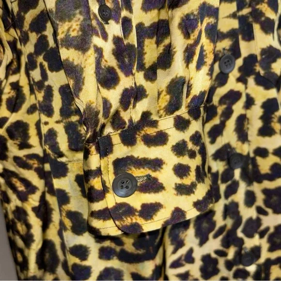Dries Van Noten Viscose Animal Print Button Down Blouse - Picture 7 of 14